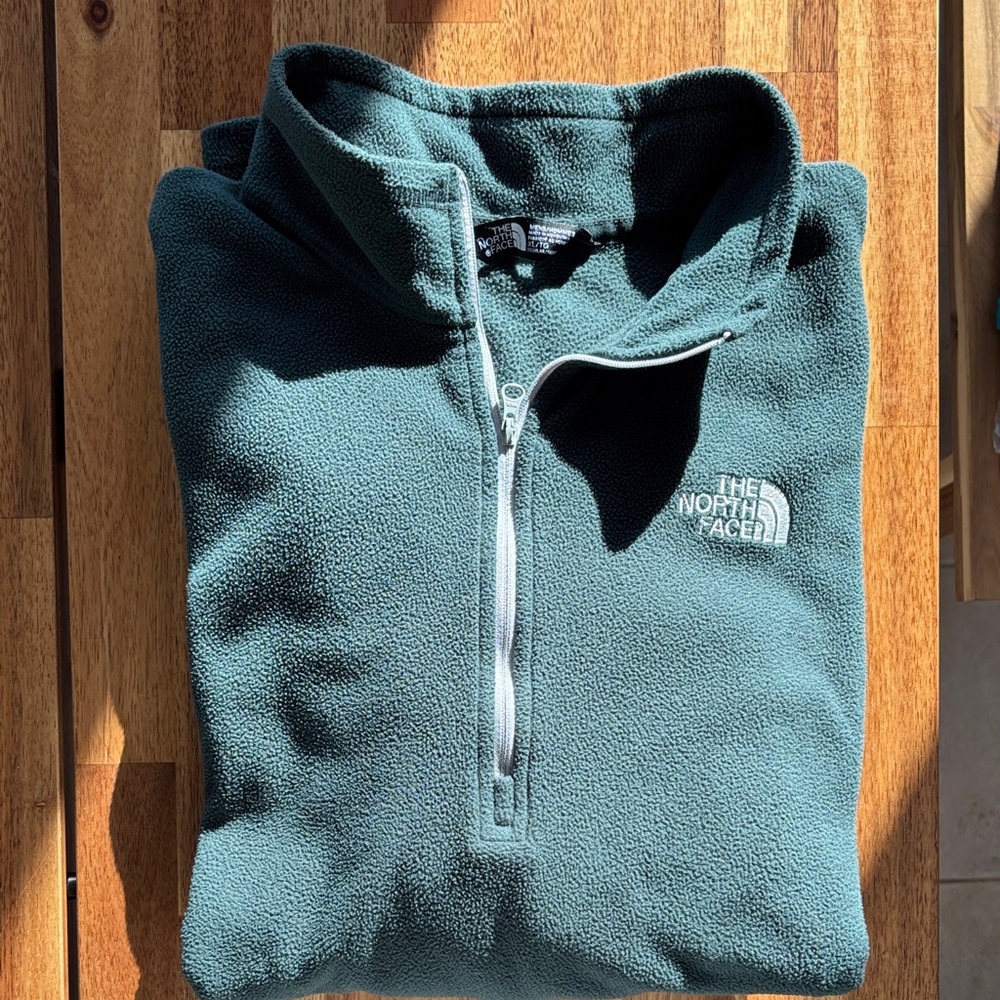 The North Face Men’s Dark Green Fleece Pullover XL